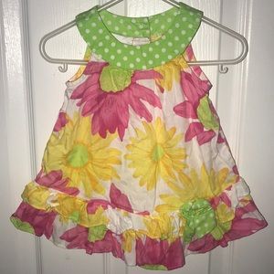 Baby girl colorful flower dress